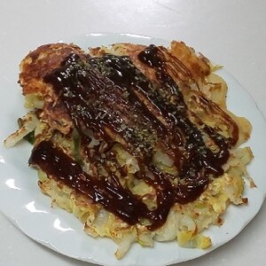 ホットプレートで広島府中お好み焼き♪♪